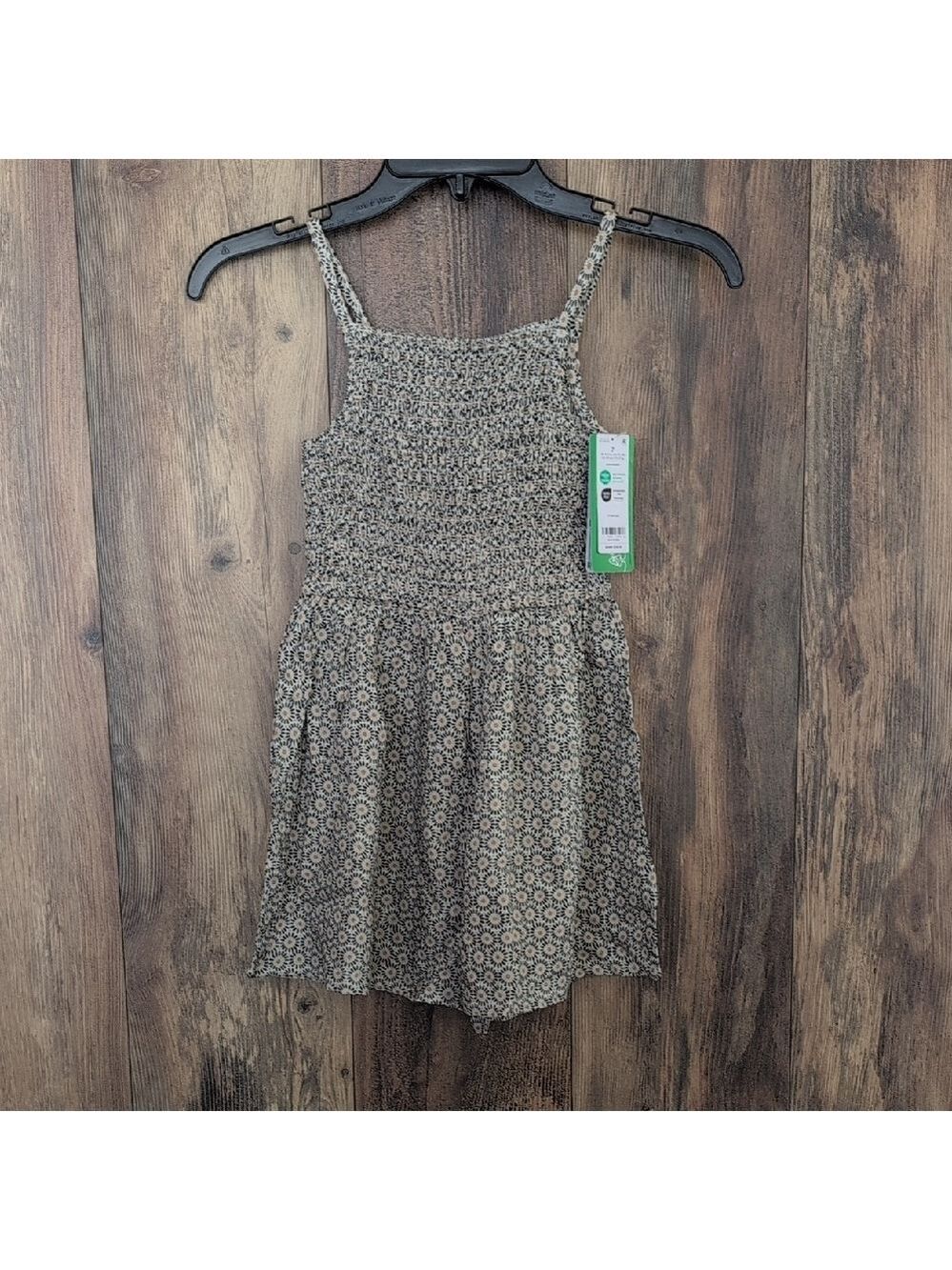 Carter's Navy/Tan Girl's Romper 7/7A 805F